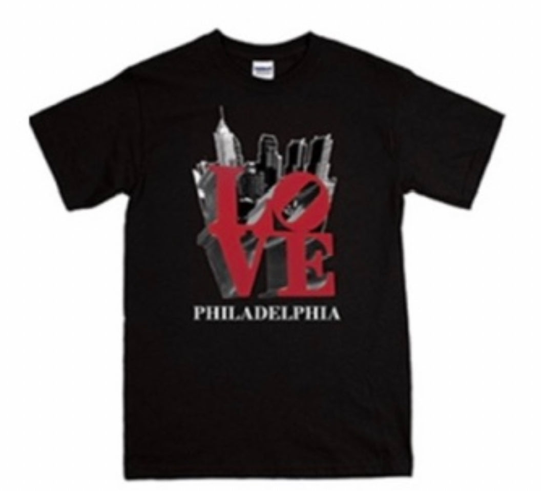 Love Philadelphia Black T shirt